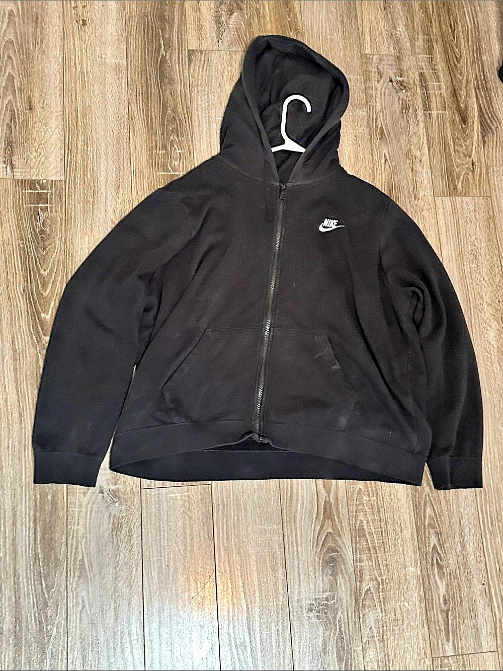 Nike Black Zip Hoodie Size XL